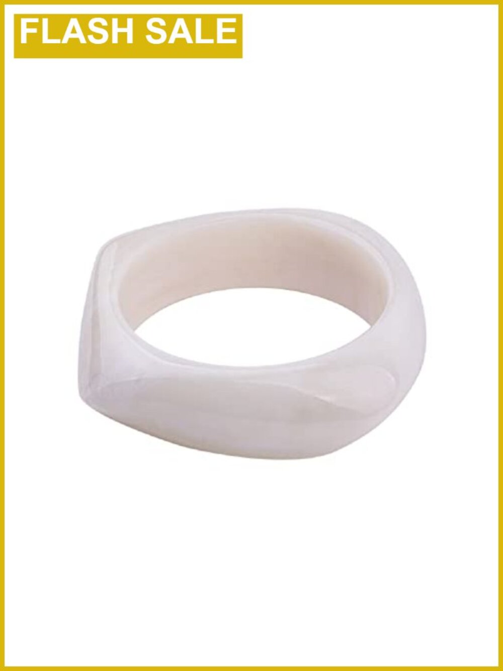 Chunky Geometric Acrylic Resin Bangle Bracelet Square Wide Irregular Wrap